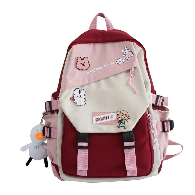 Balo đi học thời trang ulzzang Hàn Quốc cute dễ thương vải Oxford OLUKA STORE BL023