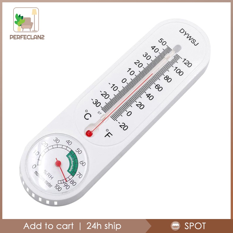 Đồng hồ đo nhiệt độ độ độ ẩm gắn tường cho nhà bếp/văn phòng PER2-8