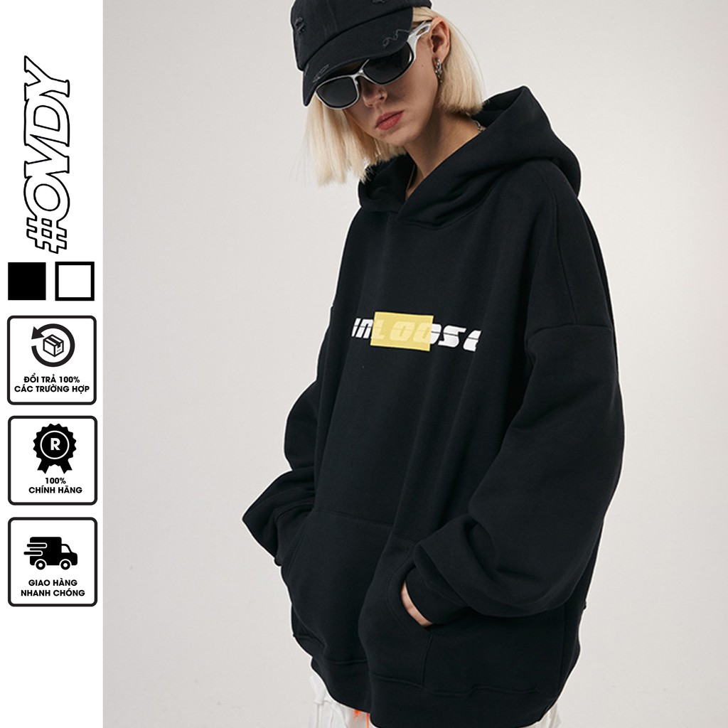 Áo Hoodie Nữ Form Rộng OVDY Chuẩn Cotton 100% 360gsm Mẫu UN LOOSE | BigBuy360 - bigbuy360.vn
