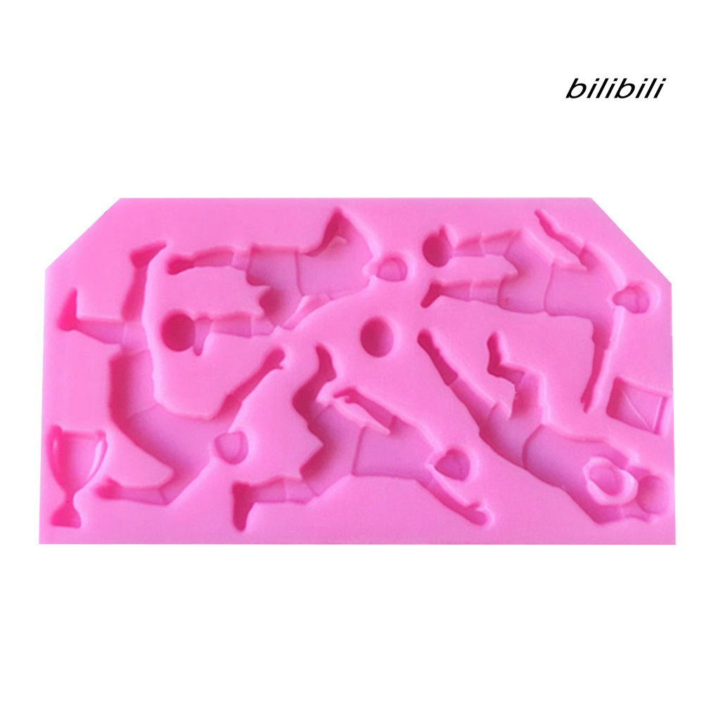 Khuôn làm bánh kẹo bằng silicon phong cách đá bóng thể thao