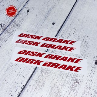 Tem decal dán phuộc trước , gắp chữ DISK BRAKE siêu đẹp