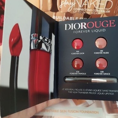 Sample Bảng 4màu Dior Son Kem Lì Siêu Đẹp Diorouge Forever Liquid