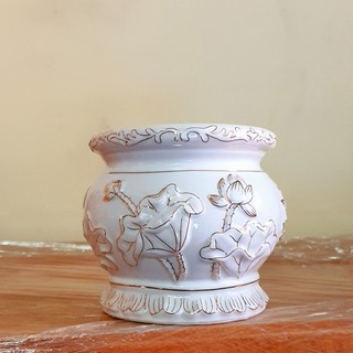 Bát nhang bạch ngọc cao cấp cao 10 cm số 2