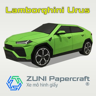 Bộ KIT Xe mô hình giấy Lamborghini Urus của ZUNI Papercraft