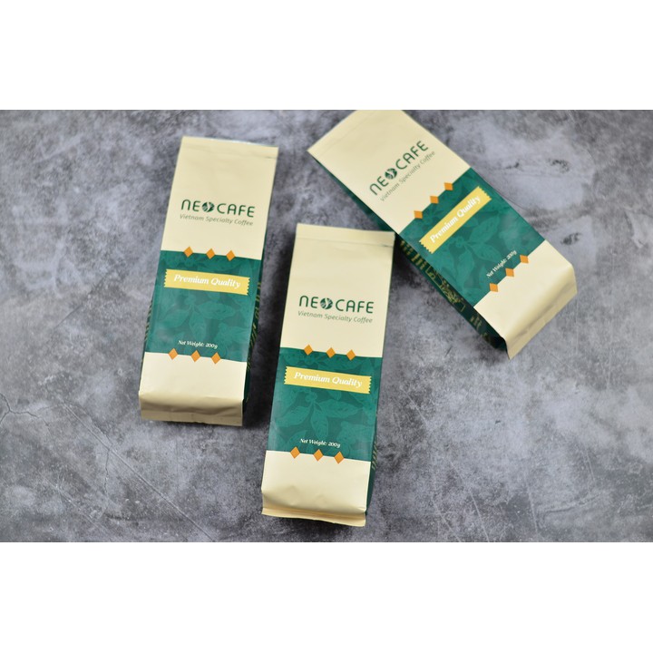 Cà phê Arabica NEOCAFE loại hạt cafe nguyên chất rang mộc nguồn cafe arabica sạch từ Cầu Đất - Gói 200gr | BigBuy360 - bigbuy360.vn