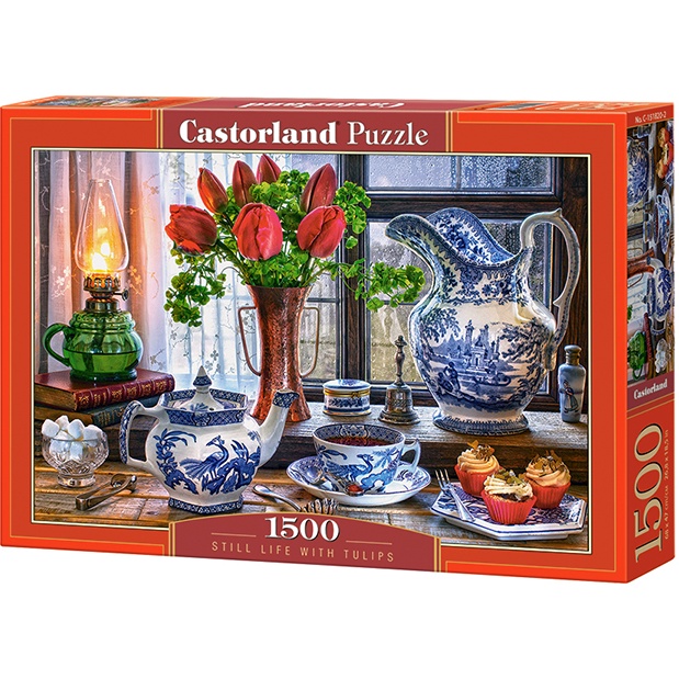 Xếp hình puzzle tranh tĩnh vật hoa tulip 1500 mảnh CASTORLAND C-151820