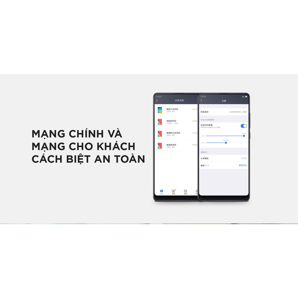 Bộ phát wifi router wifi Xiaomi Gen 3 Tiếng Việt  chuẩn AC1200 gigabit 4 anten
