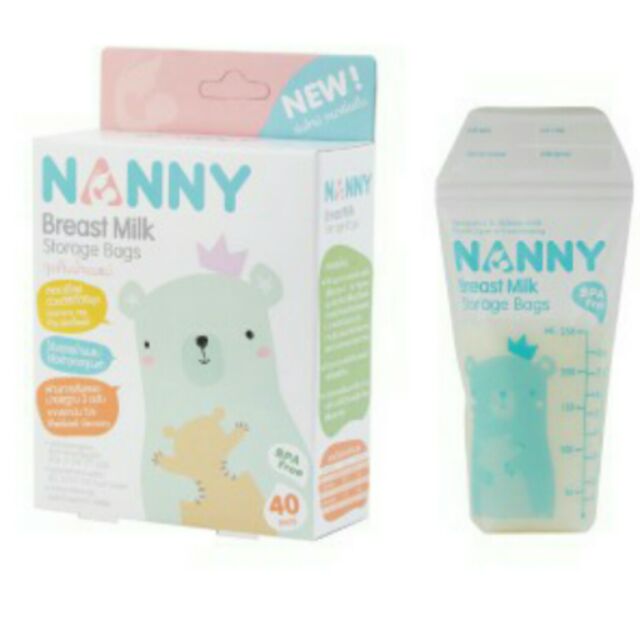 Túi trữ sữa Nanny hộp 40 túi