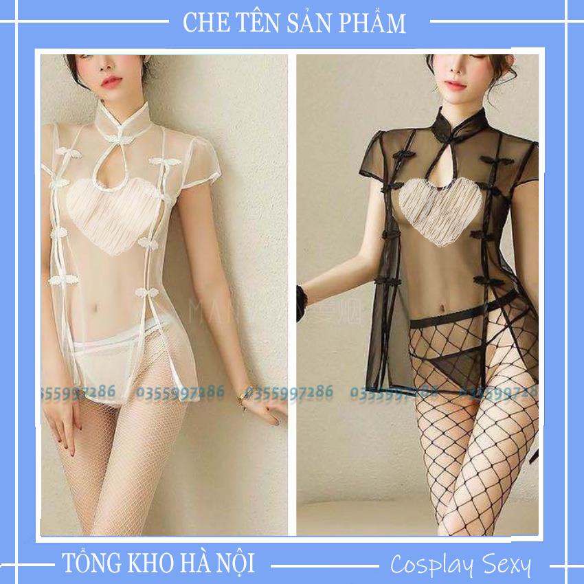 Áo Ngủ Sexy Voan Xuyên Thấu, Cosplay Sườn Xám Phong Cách Cổ Trang Trung Hoa Mã: ASXV005 | BigBuy360 - bigbuy360.vn