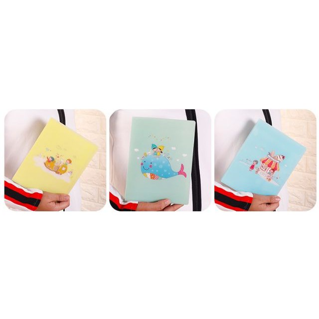 Album đựng ảnh 13x18 để 52 tấm bìa nhựa hoạt hình để ảnh gia đình, quà tặng học sinh Kho album ảnh AnVy