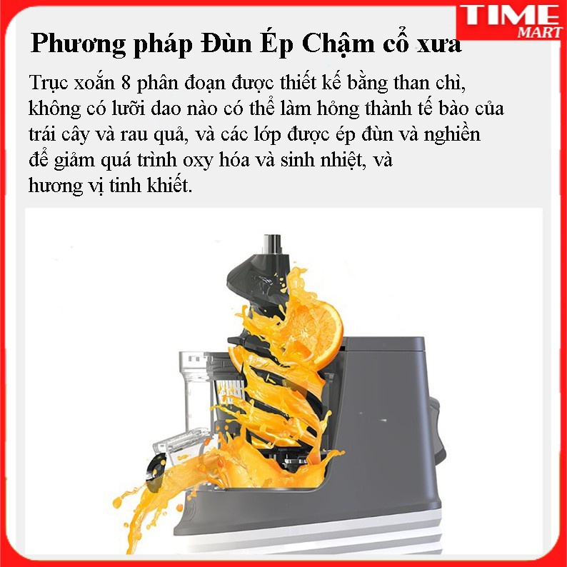 [CHÍNH HÃNG] Máy ép chậm rau củ quả Xiaomi Bud Bj32 công suất 250W. Đạt tiêu chuẩn FDA [TIME_MART siêu thị tiện ích]