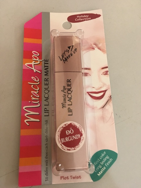 (mẫu cũ date 6/2021)Miracle Apo Lip Lacquer Matte - Holiday Collection