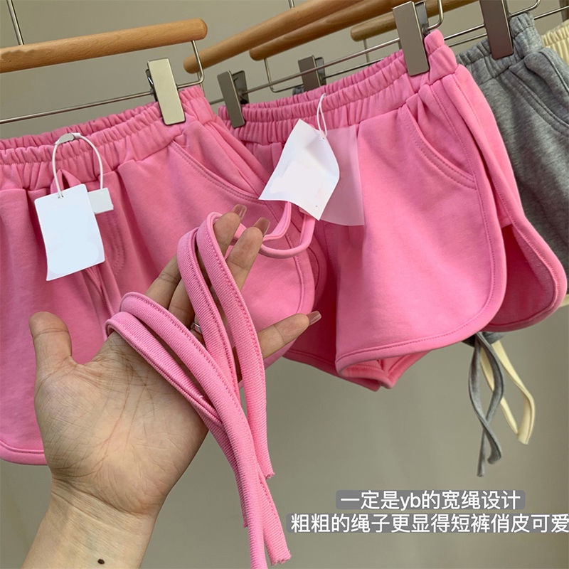 Quần Short Thể Thao Dáng Chữ a Dáng Rộng Nâng Mông Thời Trang Mùa Hè Cho Nữ