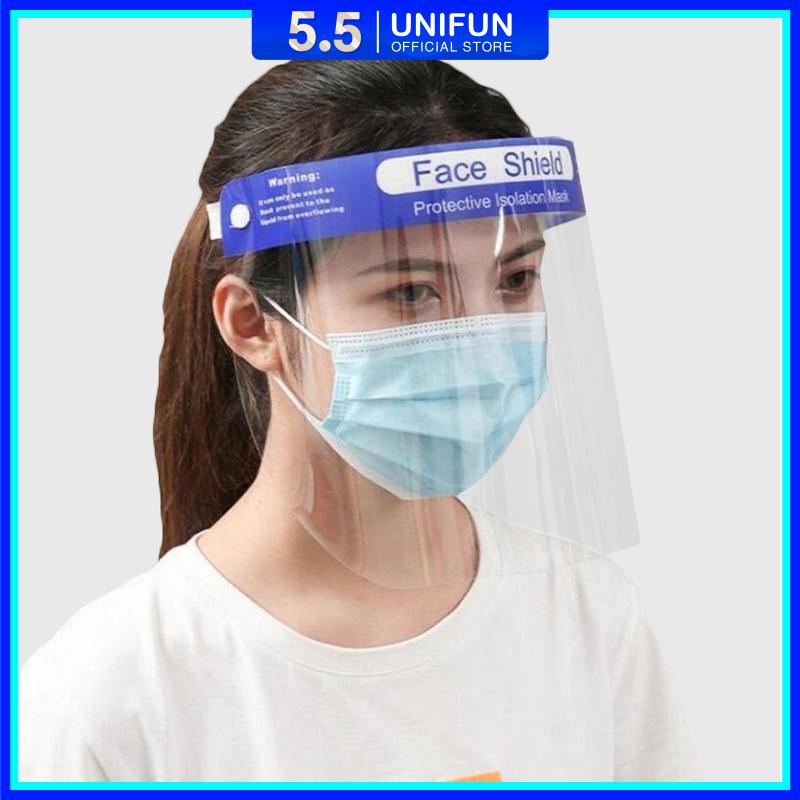 Kính Bảo Hộ Y Tế UNIFUN Tấm Chắn Kính Chống giọt Bắn mã TF6 Phòng dịch có thể đeo bên ngoài khẩu trang đẹp