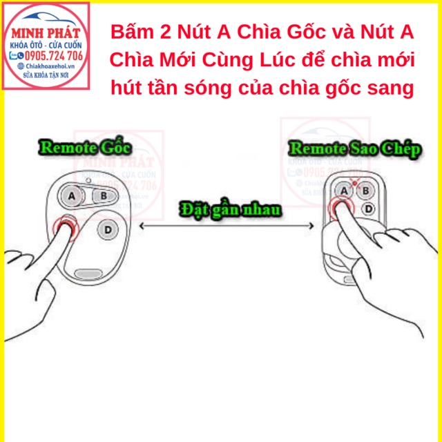 Remote Cửa Cuốn Chống Nước tần sóng 433mhz , 315mhz