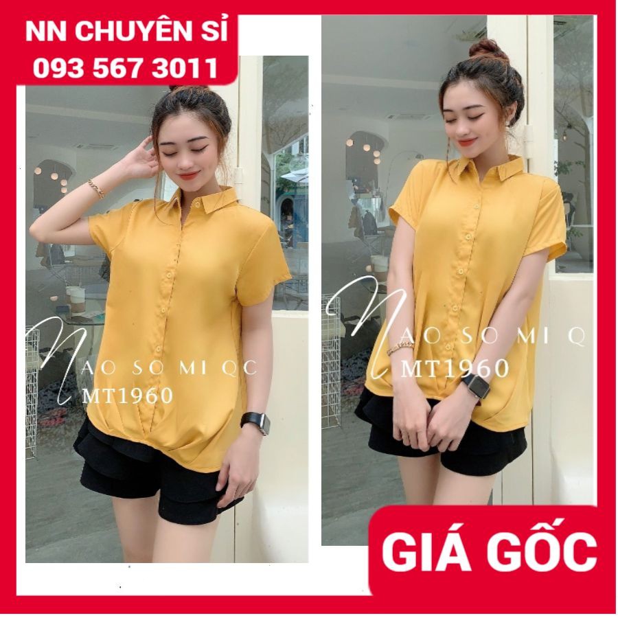 HÀNG ĐẸP⚡ ÁO SƠ MI LAI THUN MT1960 ⚡ ÁO SƠ MI TAY NGẮN ⚡ẢNH THẬT⚡ ÁO CÔNG SỞ