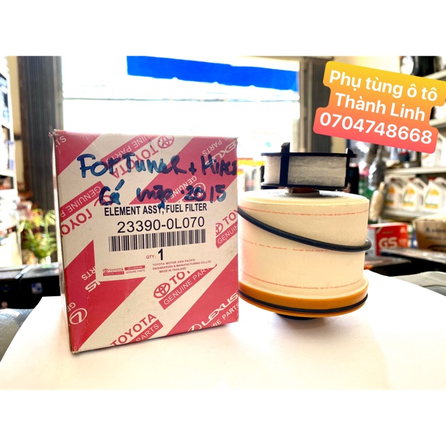 Lọc xăng Fortuner, Hilux, Cá mập 2015 23390-0L070