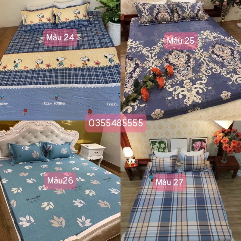 Bộ Ga Gối Cotton 100% Cao Cấp Mẫu Mới 2020 (Nhắn tin/Ghi chú chọn mẫu) rẻ nhất❤️