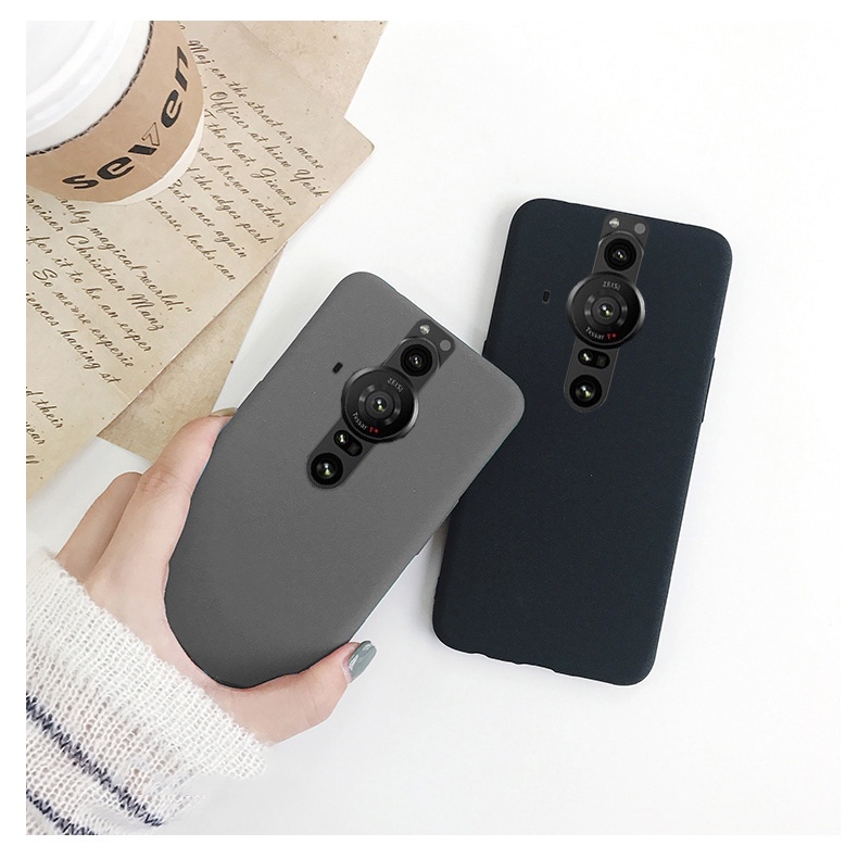 Ốp điện thoại TPU Mềm Chống Sốc Màu Trơn Cho Sony Xperia Pro i