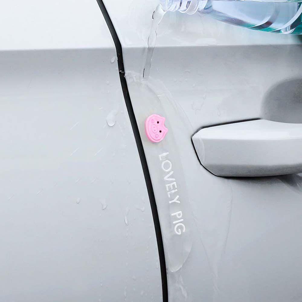 Bộ 4 Miếng Dán PVC Chống Va Chạm Họa Tiết Hoạt Hình Trang Trí Cửa Xe Hơi VANES1