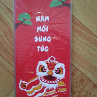 [HCM] Bao Lì Xì Năm Mới Đỏ Rực (1 xấp 6 bao)
