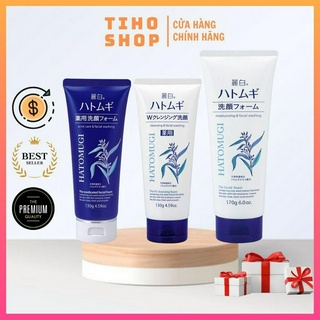 Sửa rửa mặt Dưỡng Trắng Da, Ngừa Mụn chiết xuất ý dĩ Hatomugi Naturie 130g - 170g