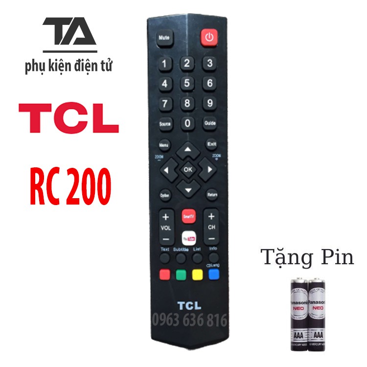 [FREESHIP 50K] REMOTE TIVI TCL ✔ ĐIỀU KHIỂN TIVI TCL - CHÍNH HÃNG các dòng TV TCL CRT LCD LED Smart TV