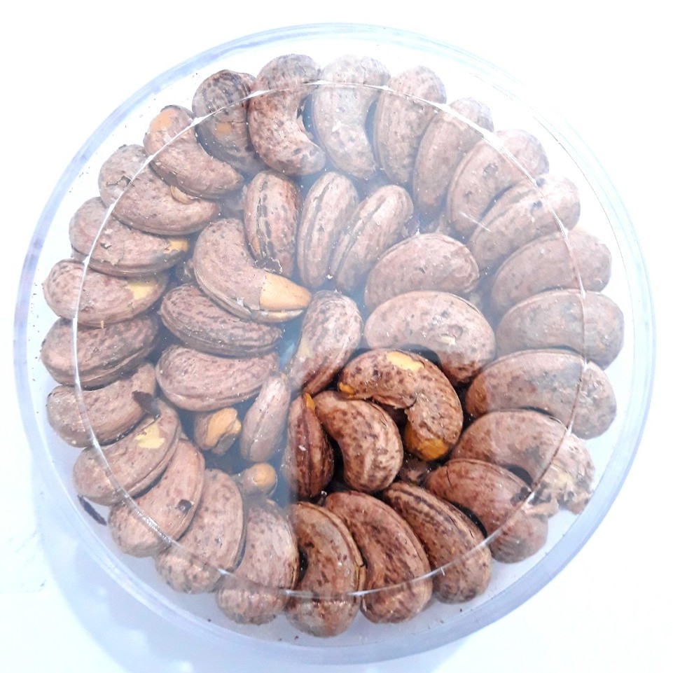 Hạt Điều Lụa Rang Muối Bình Phước Hộp Tròn 500g