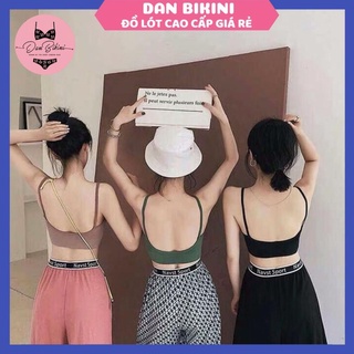 Combo 3Áo Lót Nữ - Áo Bra Nữ 2 dây tập gym chữ U hở lưng 2 dây không gọng nâng ngực gợi cảm co giãn mẫu BIGU