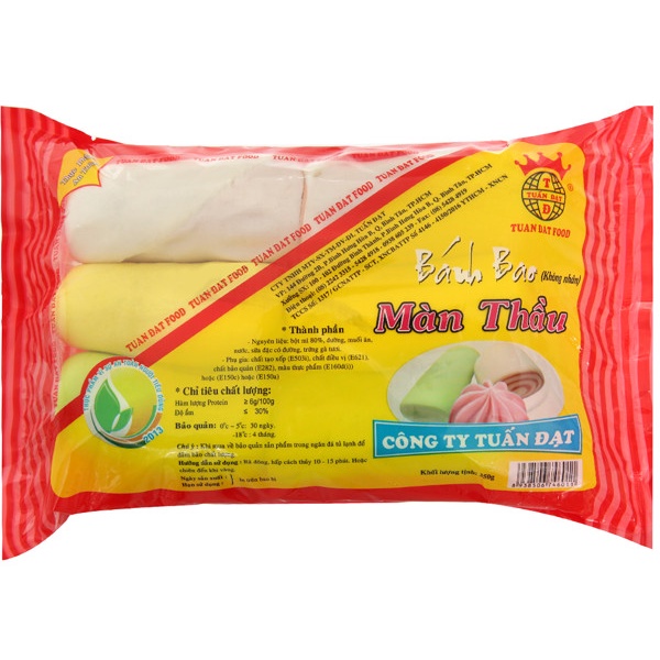 Bánh Bao Không Nhân Dài Nhiều Màu Tuấn Đạt
