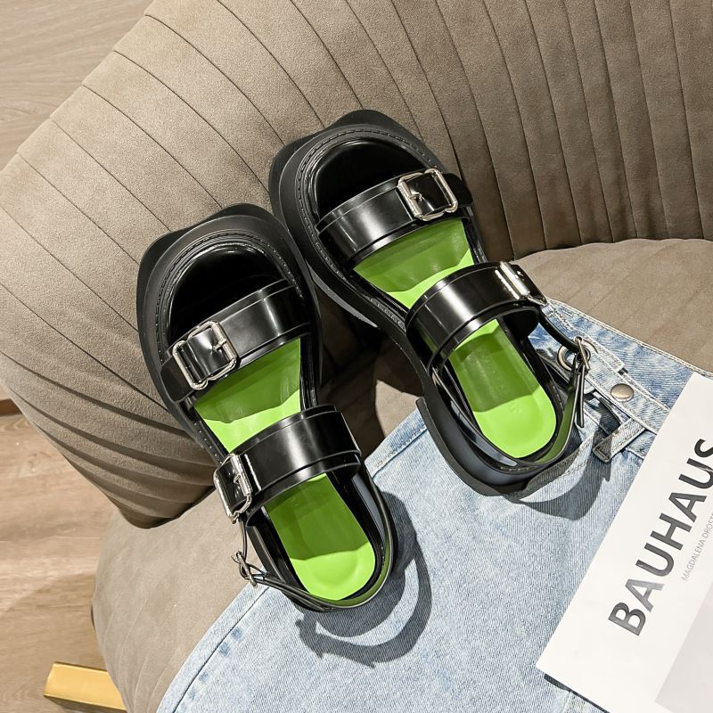 Giày Sandal Nữ Đế Xuồng Dây Khóa Đi Biển Mới