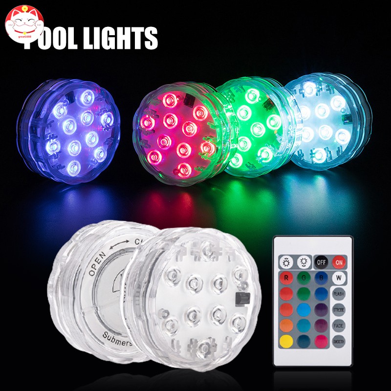 Đèn Led Rgb Ip68 Chống Thấm Nước Kèm Điều Khiển Cho Hồ Cá