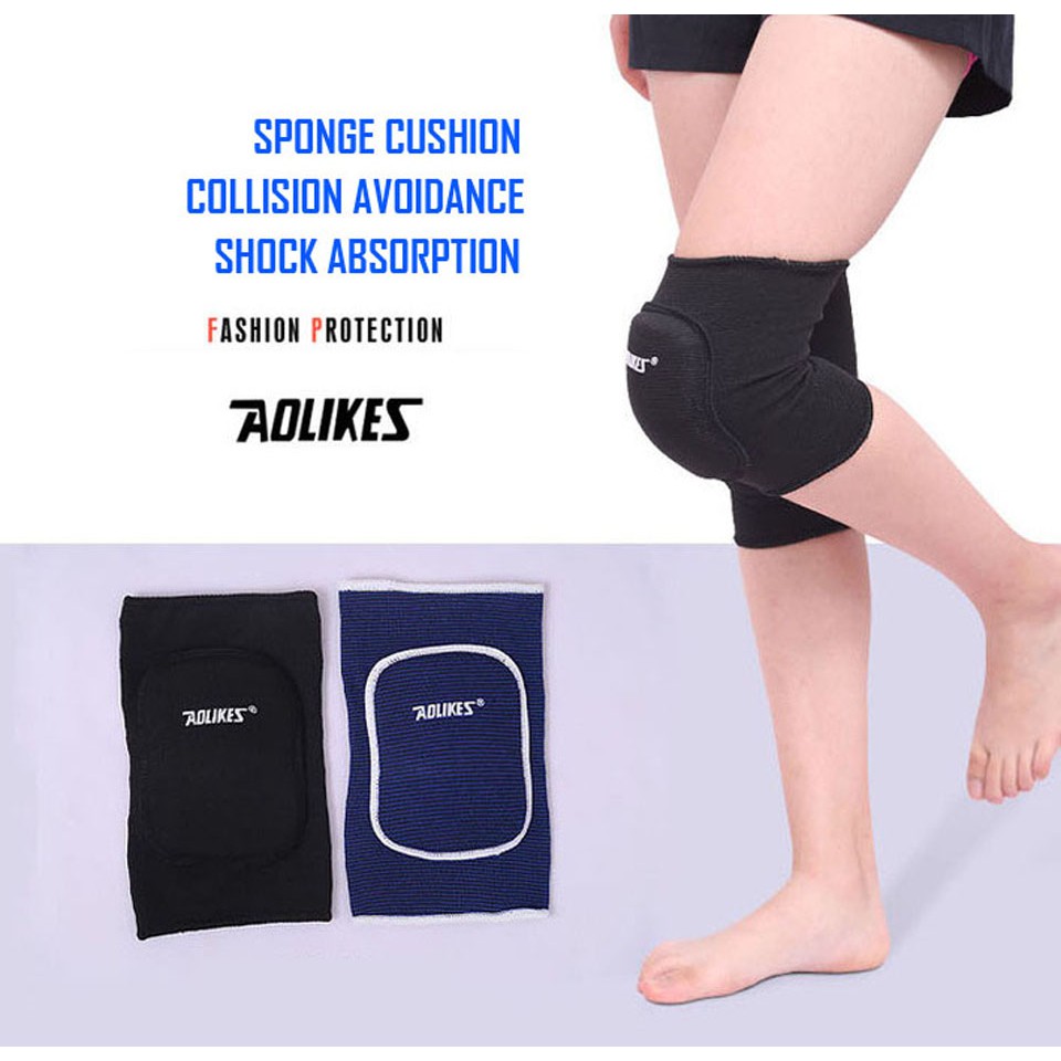 Đai miếng đệm bảo vệ đầu gối AOLIKES A-0219 co dãn nhẹ nhàng khi chơi thể thao sponge knee protector