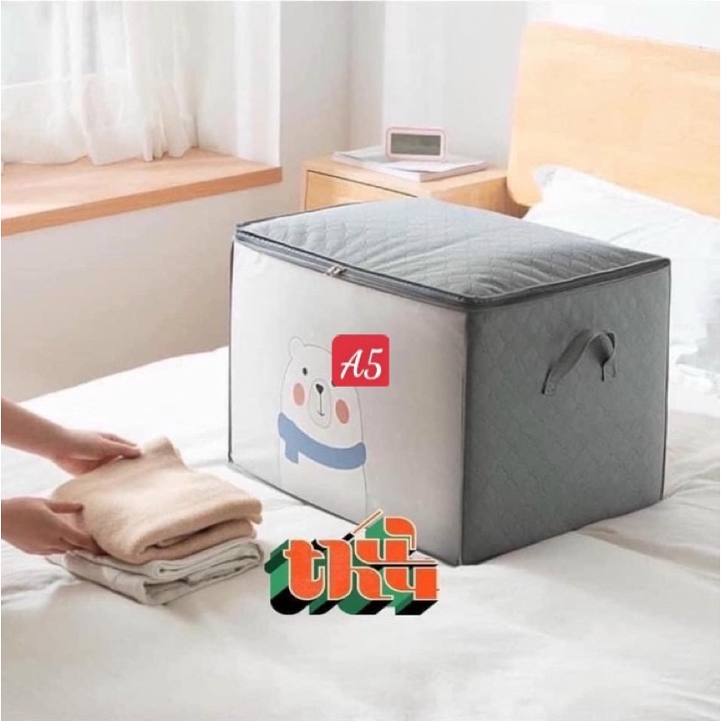 Túi vải đựng quần áo chăn màn đa năng chống thấm nước chống mốc bụi bẩn