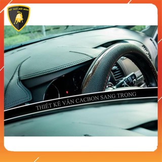 Thảm taplo FORTUNER Da Cacbon
