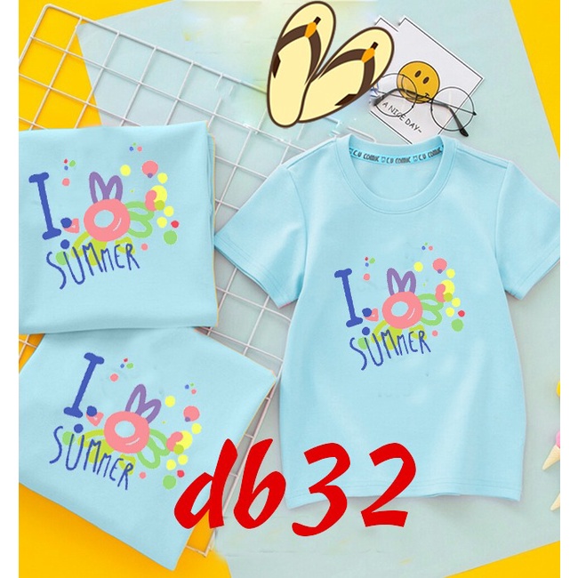 đồng phục đi biển đẹp với mẫu đồng phục gia đình đi biển I love summer -- [Giá niêm yết là giá của 1 áo]
