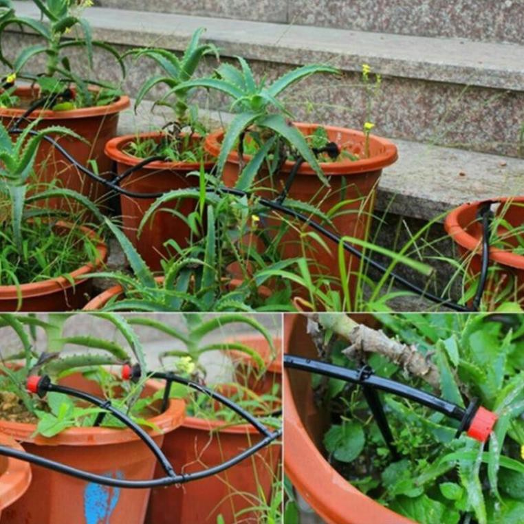 Bộ KIT tưới cây tự động 20 béc nhỏ giọt kèm van nước hẹn giờ tự động, 20m dây và đầy đủ phụ kiện