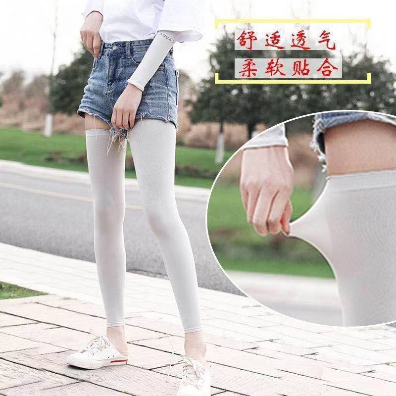 Vỏ Bọc Ống Chân Chống Nắng Bằng Lụa Lạnh Mỏng Thời Trang Mùa Hè Cho Nam Và Nữ#39; s Và Phụ Nữ#39; s Vớ Ống Chân Đầu Gối Chơi Thể Thao Bóng Rổ Bóng Đá Bóng Đá