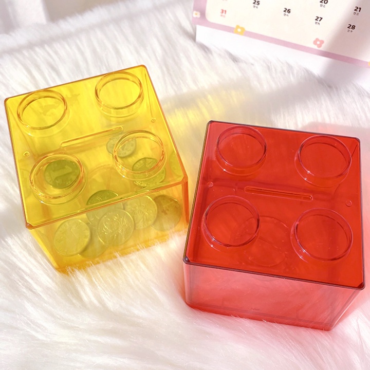 Ngân hàng heo đất trong suốt Khối sáng tạo heo đất trẻ em heo đất