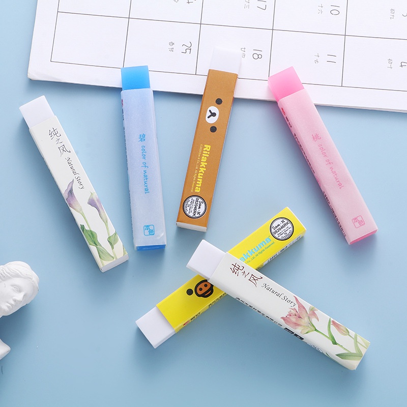 1 Bút Tẩy Dài Họa Tiết Kẻ Sọc Sáng Tạo Có Sức Chứa Lớn Dễ Dàng Tẩy Xóa Cho Văn Phòng
