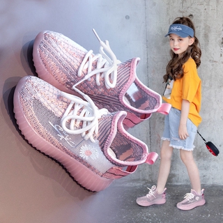 Girls' Giày dép Giày dép Breathable dừa Boys' Giày dép thể thao 2020 mùa xuân và mùa thu mới của Hàn Quốc cho trẻ em mềm đế giày Casual Chạy