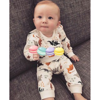 [HM] bộ nỉ da cá khủng long cho bé trai