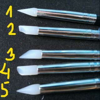Cọ silicon bộ 5 cây (vẽ keo chặn màu)
