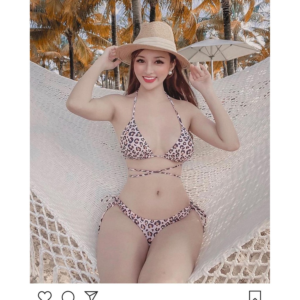 ĐỒ BƠI NỮ Bikini 2 mảnh họa tiết da báo buôc dây rút măc đi biển sexy mới nhất | BigBuy360 - bigbuy360.vn
