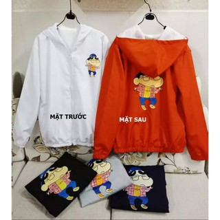 Áo khoát dù nam nữ in hình cusin