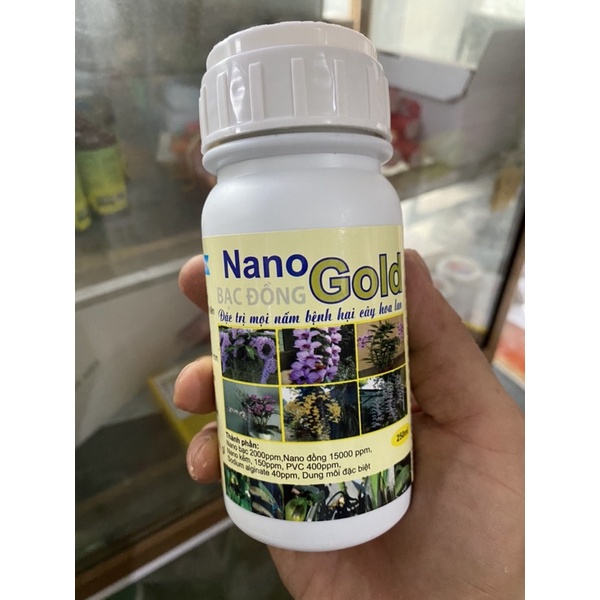 Chế phẩm Nano Bạc Đồng chuyên trừ bệnh cho Hoa Phong Lan chai 250ml