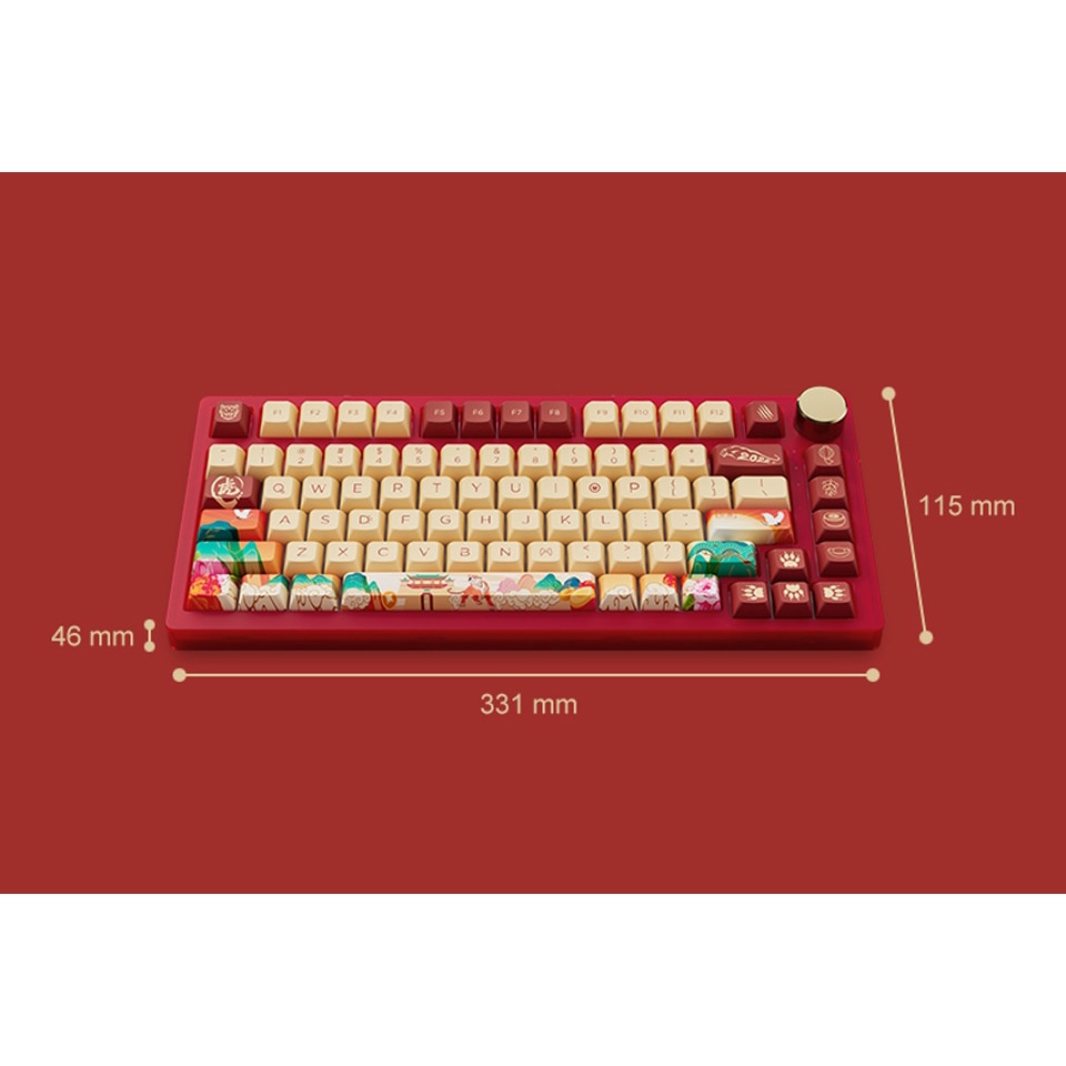 Bàn phím cơ AKKO PC75B Plus Year of Tiger_Hàng chính hãng, bảo hành 12 12 tháng