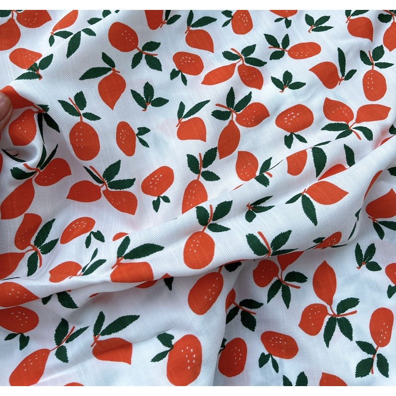 vải đũi siêu mềm quả xoài