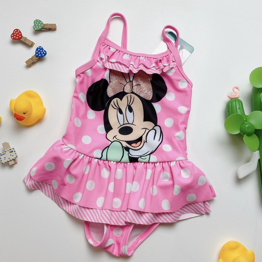 ♥️[Q11.HCM]♥️ 4-7kg đồ bơi bikini  1 mảnh bé gái Mickey hồng - CÔ CHỦ NHỎ CHUYÊN SỈ