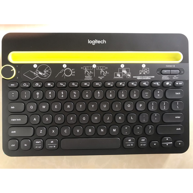 Logitech Certified Refurbished K480 920 006342 Bluetooth Multi Device Keyboard For Computers And Android Ios Tablets And Smartphones Newegg Com